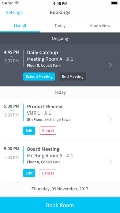 How to cancel & delete Condeco Room Booking from iphone & ipad 1