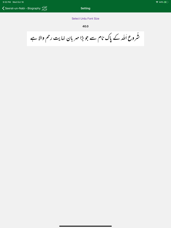 Seerat-un-Nabi Biography iPad screenshot