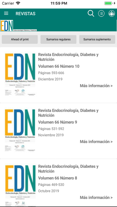 Screenshot #1 pour Endrocrinología y Nutrición