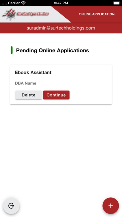 Merchant Lynx eApplication by Groundhog Enterprises Inc.