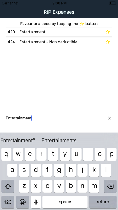 RIPA Expenses screenshot 3