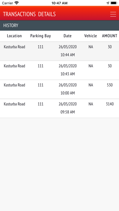 Namma Bengaluru Smart Parking Screenshot