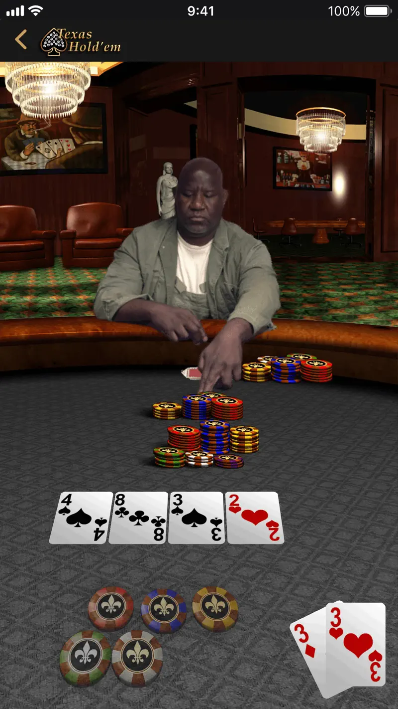 Texas Hold'em プレイ画面3
