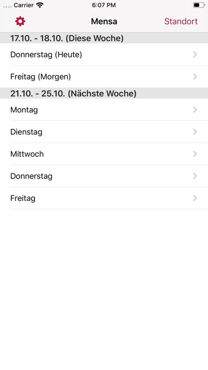 Speisepläne der Uni Ulm