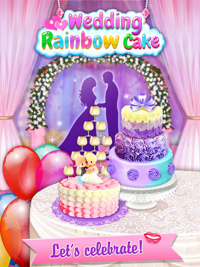 Wedding Rainbow Cake