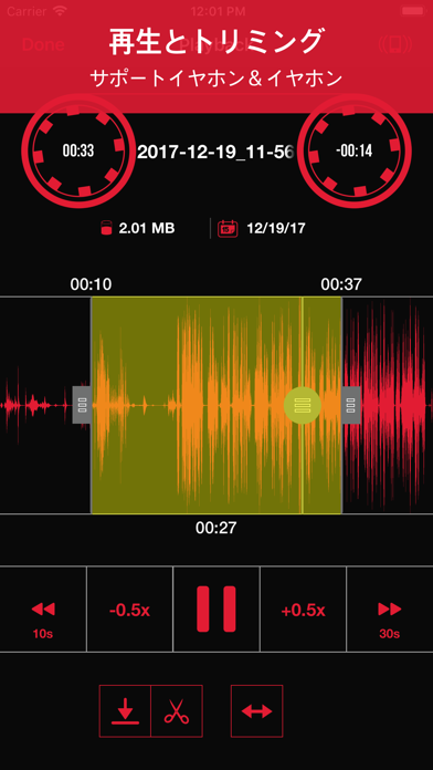 Recorder Lite: 録音 screenshot1