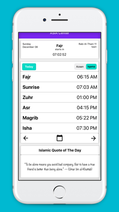 ASIA Center Prayer App Screenshot