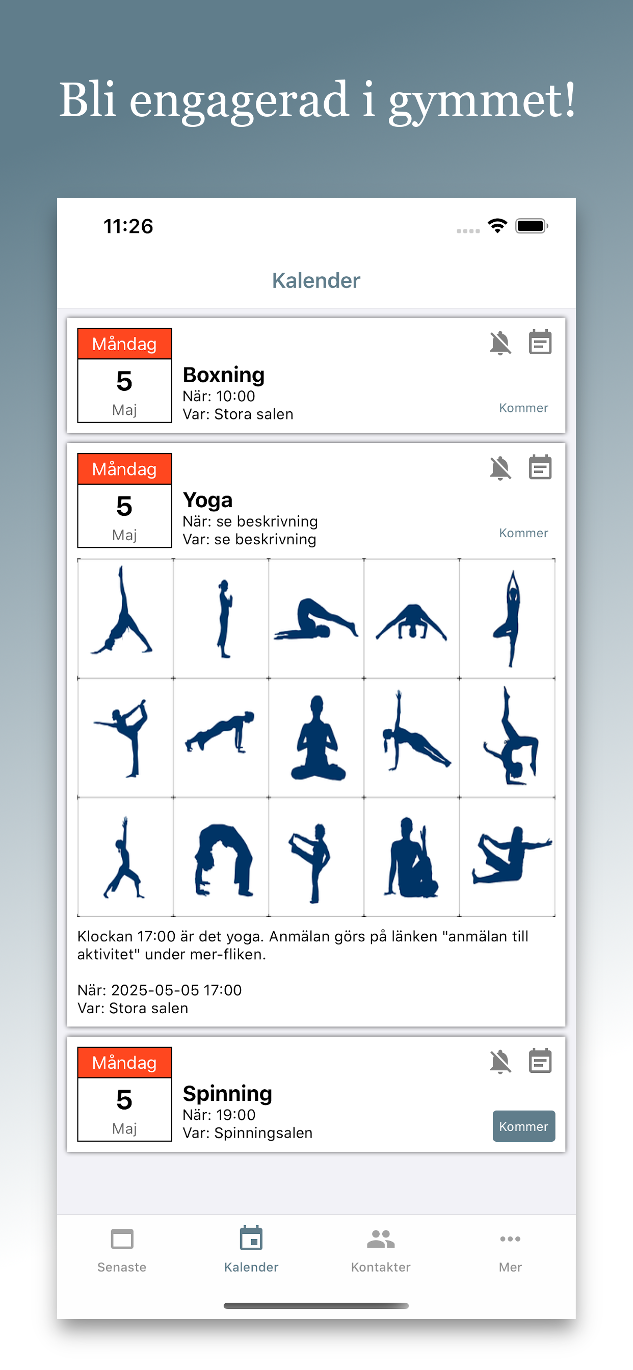 Gymappen screenshot 3