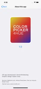 ColorPicker4Hue screenshot #5 for iPhone