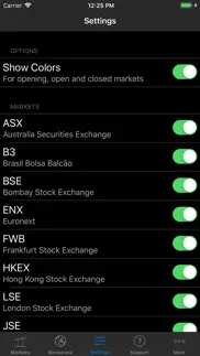 stock market hours stock clock iphone screenshot 2