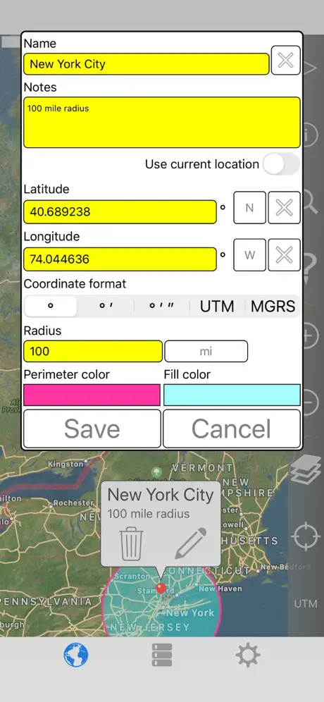 Radius on Map Full Version