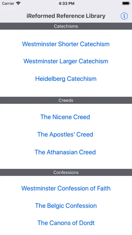 iReformed screenshot 1 of 5