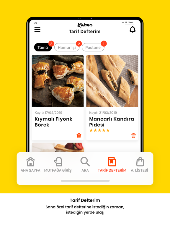 Lokma - Yemek Tarifleri iPad screenshot 4 - Food & Drink app