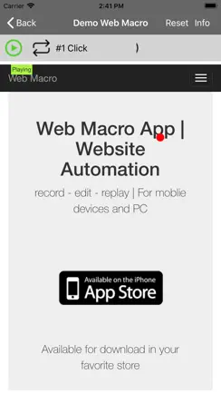 Web Macro Bot: Record & Replay iPhone image 4