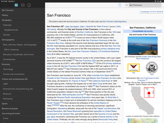 Wikipanion for iPad iPad app afbeelding 1