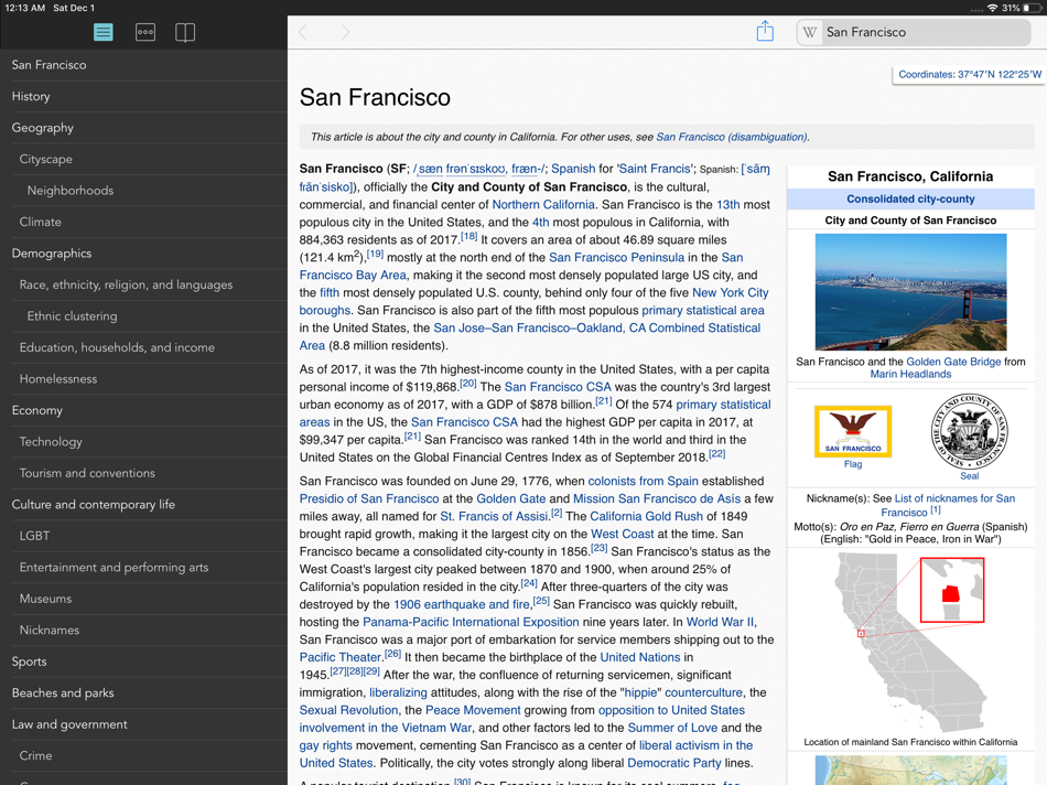 #1. Wikipanion for iPad (iOS) 由: Robert Chin
