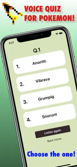 Game screenshot Voice Quiz For Pokemon mod apk