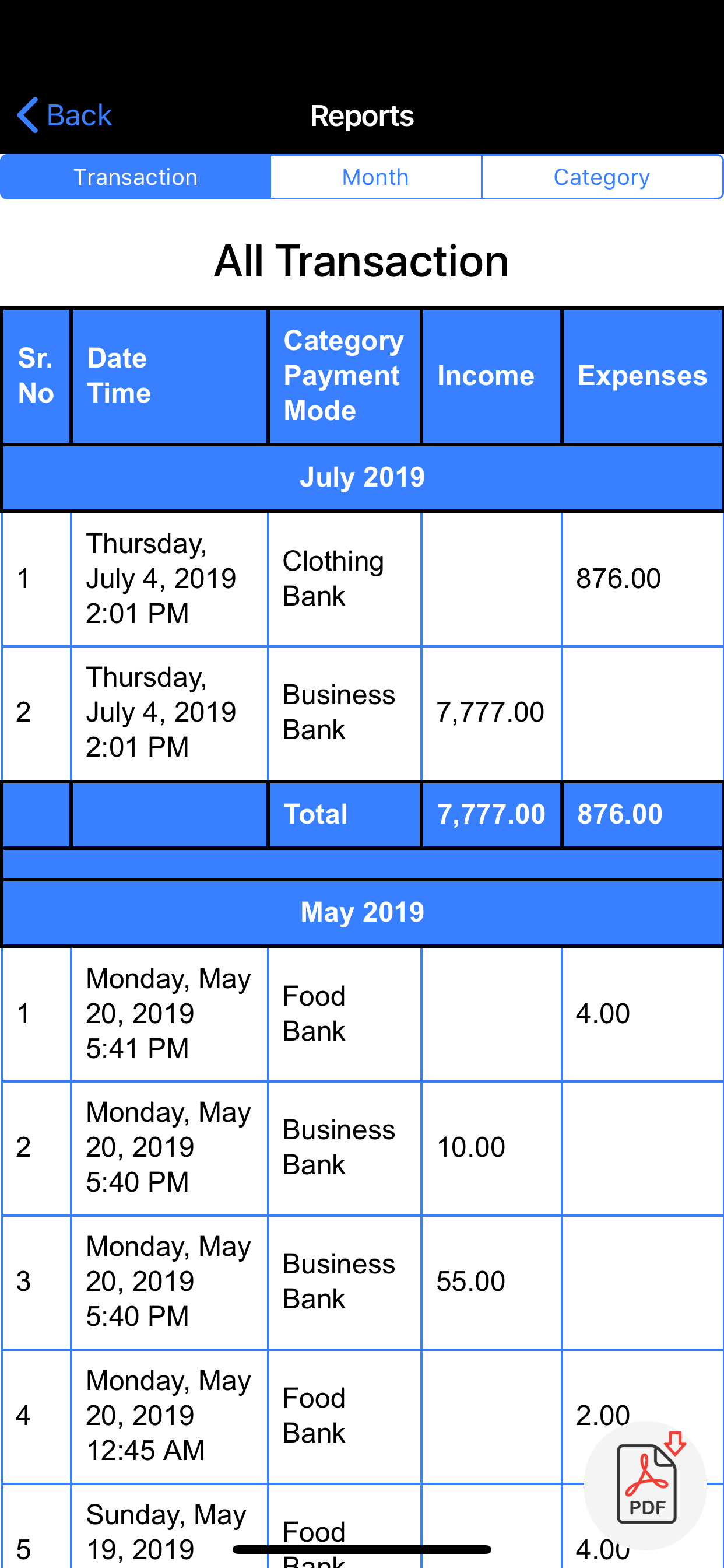 Expense Manager, Money Manager