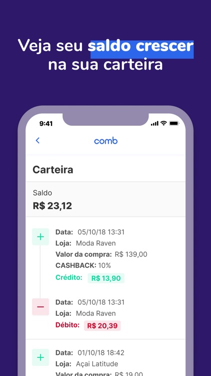 comb: Seu app de Cashback screenshot-3