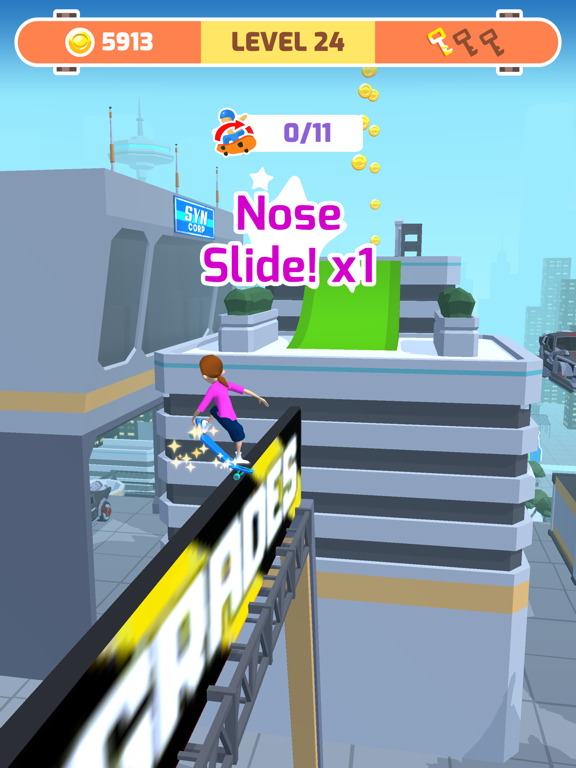 Skater Race iPad screenshot 4 - Games app