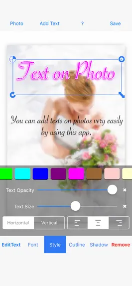 Game screenshot Adding Texts on Photo apk