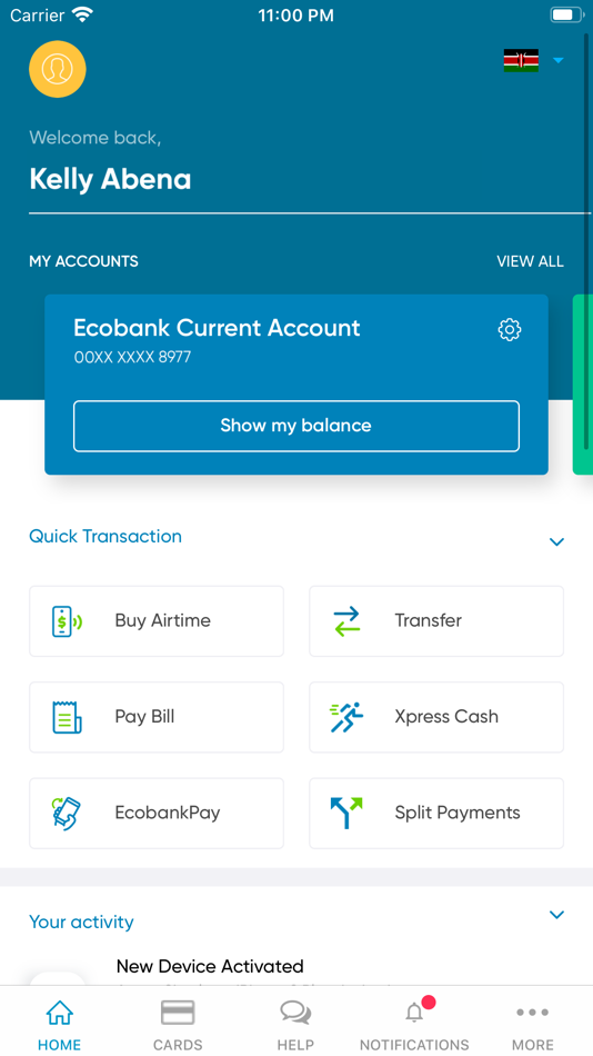 #2. Ecobank Mobile App (iOS) 由: ECOBANK