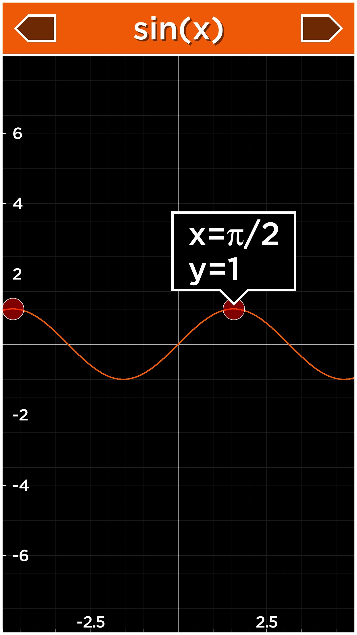 Screenshot do app Solve - Graphing Calculator