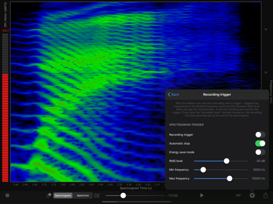 Audio Analyzer iPad app afbeelding 6