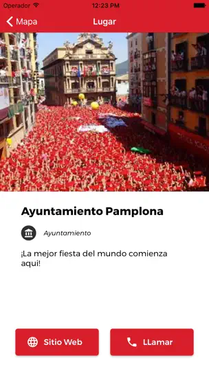 Captura de pantalla de Gora San Fermin! en iPhone 3