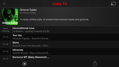 SomaFM Radio Player Screenshot
