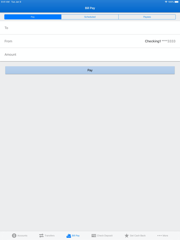 People First FCU iPad screenshot 5 - Finance app