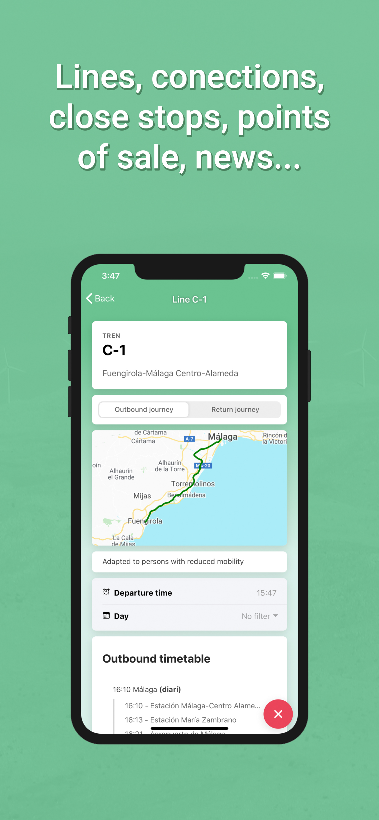 Transportes Andalucía PRO screenshot 4