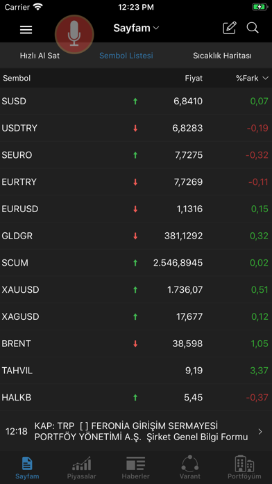 Halk Yatırım Borsa Screenshot