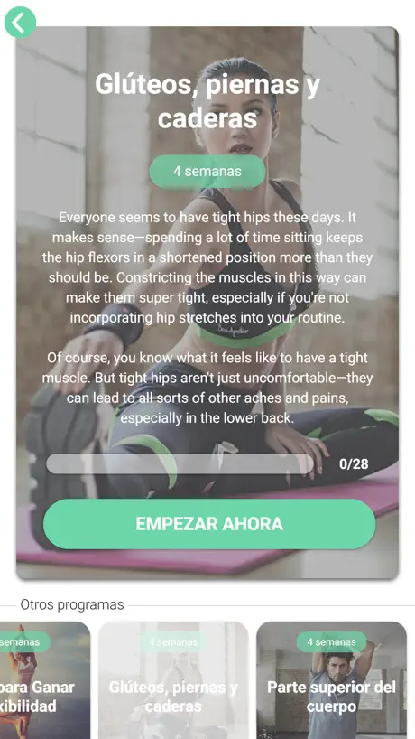 Rutinas de estiramiento
