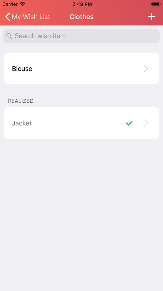 #3. My Wish List -Save your wishes (iOS) 来自: Evelyn Klassen