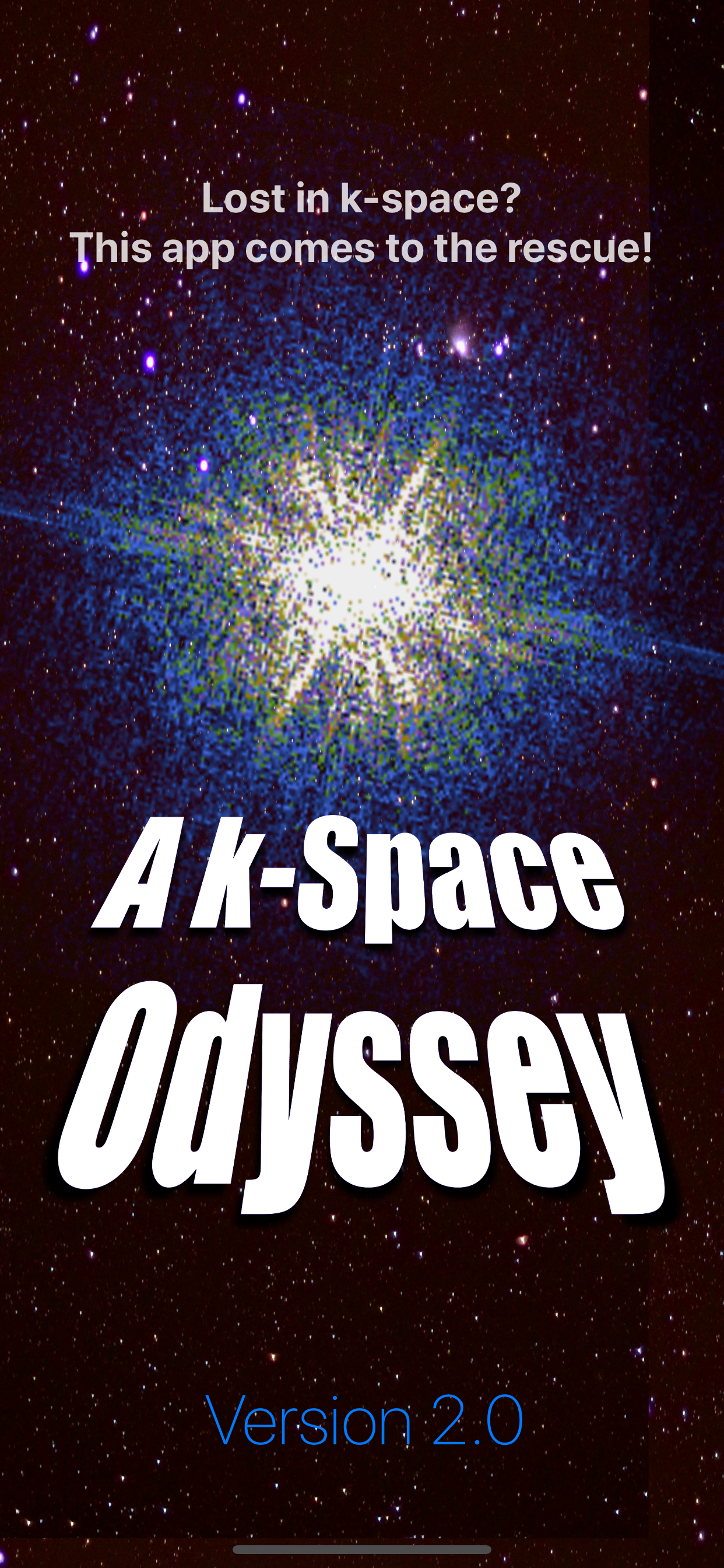 A k-Space Odyssey