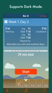 run 5k - couch to 5k program iphone screenshot 2