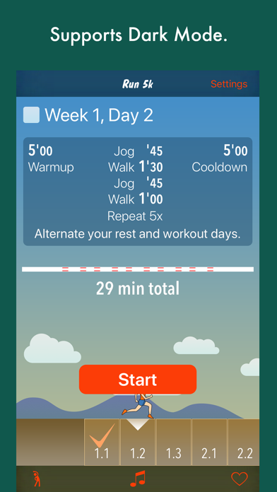 Screenshot #2 pour Run 5k - couch to 5k program