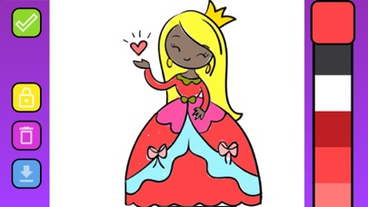Screenshot #3 pour Princess Colouring Book