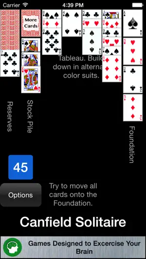 Canfield Solitaire - Classic screenshot 4
