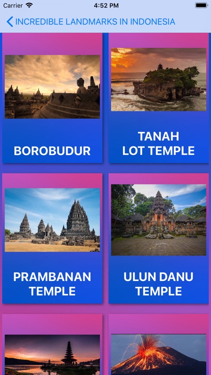 Landmarks in Indonesia