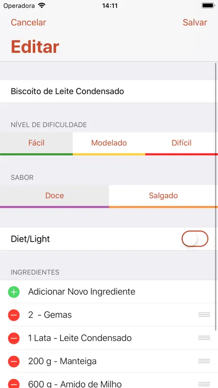 Meu Livro de Receitas screenshot 3 of 3