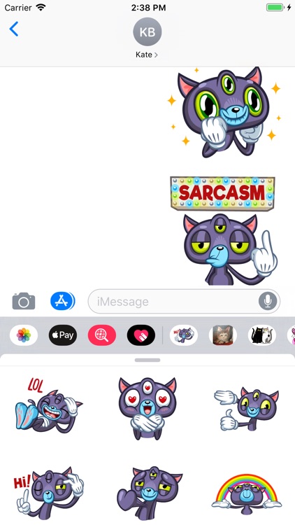 Alien Cat Sticker Pack screenshot-3