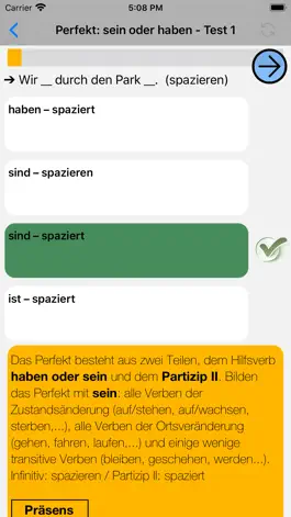 Game screenshot Deutsch Grammatik Test PRO hack