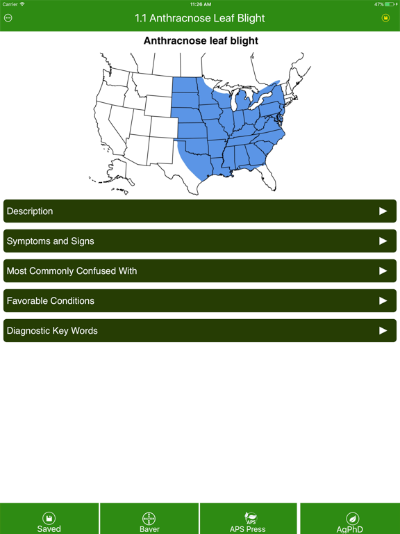 Corn Diseases iPad screenshot 4 - Reference app