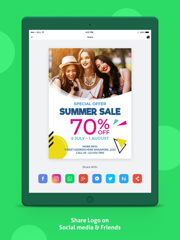 Logo Maker - Logo Creator iPad screenshot 7 - Photo & Video app