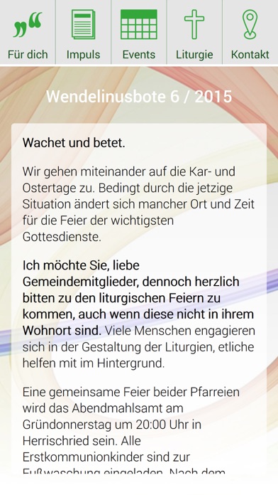 Wendelinusbote Screenshot