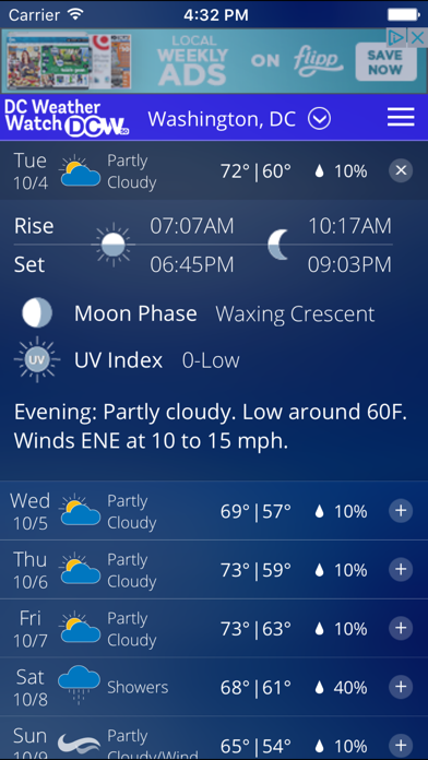 DCW50 - DC Weather Watch Screenshot