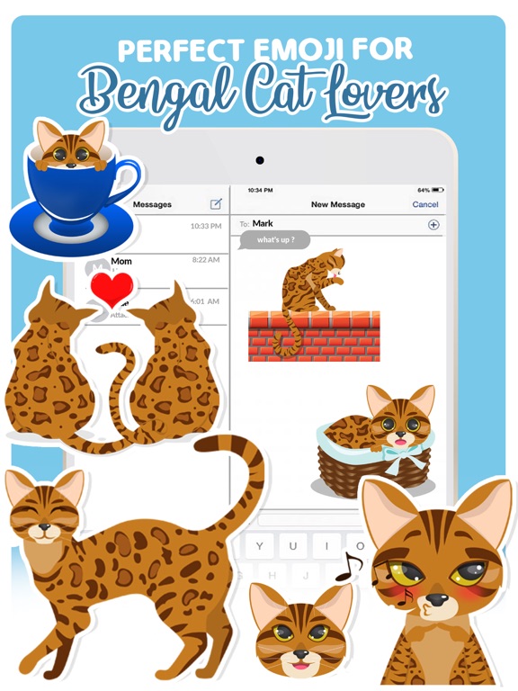 Screenshot #4 pour Bengal Cat Stickers Collection