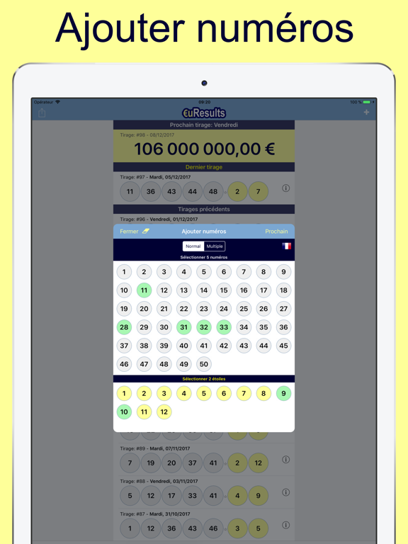 Screenshot #6 pour EuroMillions: euResults